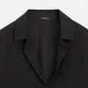 Camisas fluidas de mezcla de algodón con cuello en V Camisas fluidas de mezcla de algodón con cuello en V