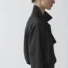 Camisas fluidas de mezcla de algodón con cuello en V Camisas fluidas de mezcla de algodón con cuello en V