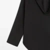 Camisas fluidas de mezcla de algodón con cuello en V Camisas fluidas de mezcla de algodón con cuello en V