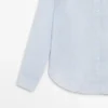 Camisas fluidas de rayas finas 100 % lino Camisas fluidas de rayas finas 100 % lino
