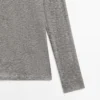 Camiseta con cuello en V y detalle de encaje Camiseta con cuello en V y detalle de encaje