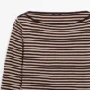Camiseta de algodón de manga larga a rayas