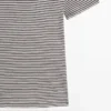 Camiseta de doble capa a rayas con mangas cortas Camiseta de doble capa a rayas con mangas cortas