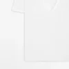 Camiseta de lino con cuello en V Camiseta de lino con cuello en V