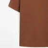 Camiseta de manga corta de mezcla de algodón Camiseta de manga corta de mezcla de algodón