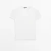 Camiseta de manga corta de punto elástico de peso pesado Camiseta de manga corta de punto elástico de peso pesado