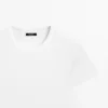 Camiseta de manga corta de punto elástico de peso pesado Camiseta de manga corta de punto elástico de peso pesado
