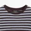 Camiseta de manga larga a rayas de mezcla de algodón Camiseta de manga larga a rayas de mezcla de algodón
