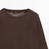 Camiseta de manga larga con detalle de encaje Camiseta de manga larga con detalle de encaje