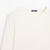 Camiseta de manga larga con dobladillo redondeado Camiseta de manga larga con dobladillo redondeado