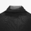 Camiseta de manga larga semitransparente