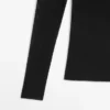 Camiseta de manga larga semitransparente