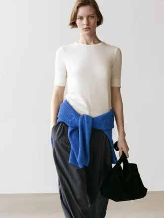 Camiseta de mezcla de algodón
