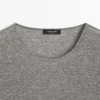 Camiseta de mezcla de lana con detalle de encaje Camiseta de mezcla de lana con detalle de encaje