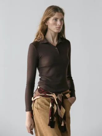 Camiseta de polo con hombreras