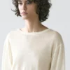 Camiseta ligera de mezcla de lana y lino Camiseta ligera de mezcla de lana y lino