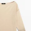 Camiseta ligera de mezcla de lana y lino Camiseta ligera de mezcla de lana y lino