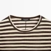 Camiseta oversize de manga larga a rayas Camiseta oversize de manga larga a rayas