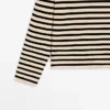 Camiseta oversize de mezcla de algodón a rayas Camiseta oversize de mezcla de algodón a rayas