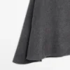 Capa de mezcla de lana con cuello de camisa Capa de mezcla de lana con cuello de camisa