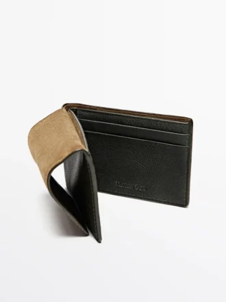 Cartera de piel napa