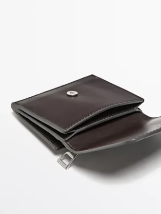 Cartera de piel napa