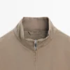 Chaqueta acolchada repelente al agua con cuello alto Chaqueta acolchada repelente al agua con cuello alto