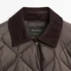 Chaqueta acolchada repelente al agua con detalles de pana Chaqueta acolchada repelente al agua con detalles de pana