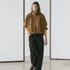 Chaqueta bomber corta de piel de ante