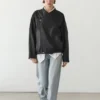 Chaqueta bomber de cuero