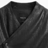 Chaqueta bomber de cuero