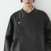 Chaqueta bomber de cuero