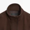 Chaqueta bomber de piel de ante