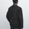 Chaqueta con detalles de bolsillos de gamuza Chaqueta con detalles de bolsillos de gamuza