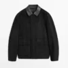 Chaqueta con detalles de bolsillos de gamuza Chaqueta con detalles de bolsillos de gamuza
