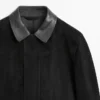 Chaqueta con detalles de bolsillos de gamuza Chaqueta con detalles de bolsillos de gamuza
