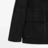 Chaqueta con detalles de bolsillos de gamuza Chaqueta con detalles de bolsillos de gamuza