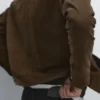 Chaqueta corta de piel de ante Chaqueta corta de piel de ante