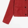 Chaqueta corta de piel de ante