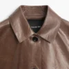 Chaqueta corta de piel napa