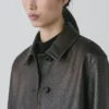 Chaqueta corta de piel napa