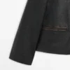 Chaqueta corta de piel napa