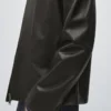 Chaqueta de cuero con efecto desgastado Chaqueta de cuero con efecto desgastado