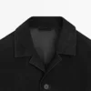 Chaqueta de piel de ante con bolsillos Chaqueta de piel de ante con bolsillos