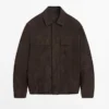Chaqueta de piel de ante con bolsillos Chaqueta de piel de ante con bolsillos