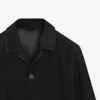 Chaqueta de piel de ante con bolsillos Chaqueta de piel de ante con bolsillos