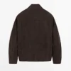 Chaqueta de piel de ante con bolsillos Chaqueta de piel de ante con bolsillos