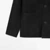 Chaqueta de piel de ante con bolsillos Chaqueta de piel de ante con bolsillos