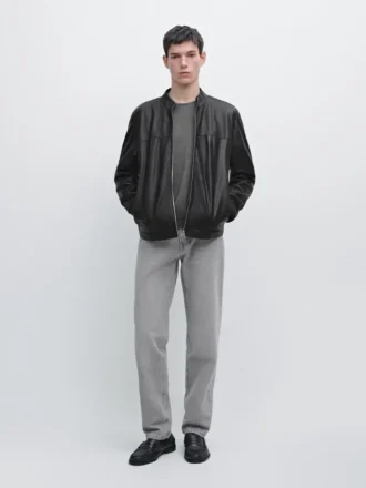 Chaqueta de piel de oveja napa