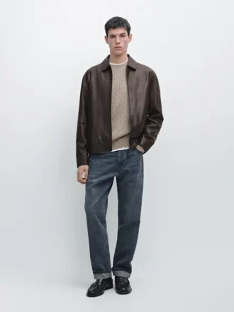 Chaqueta de piel de oveja napa